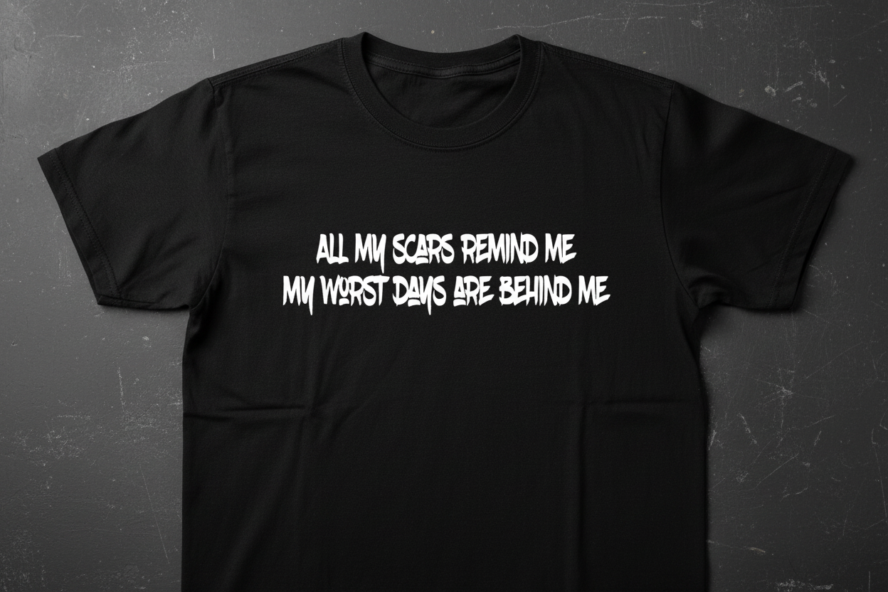 All my scars remind me My worst days are behind me